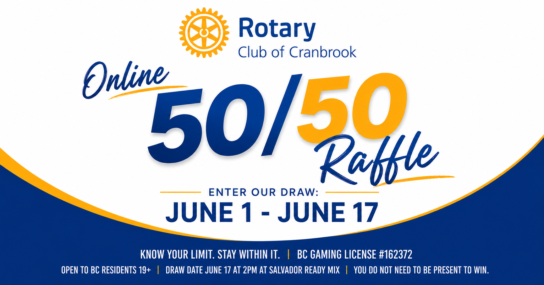 Rotary 50/50 Draw