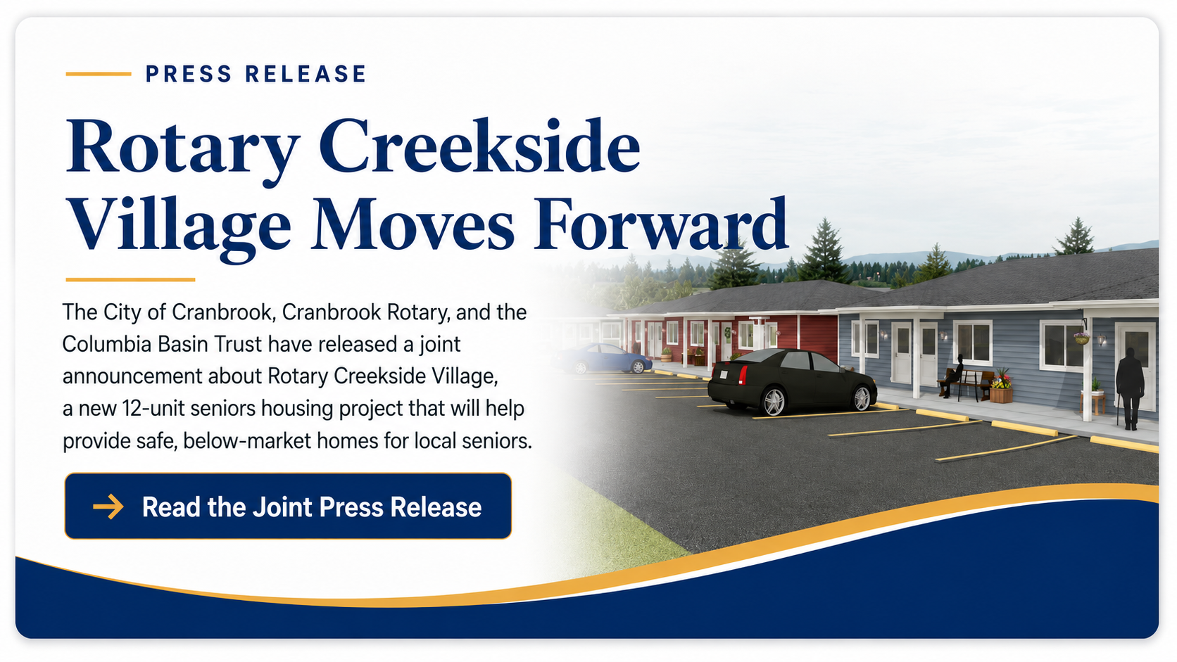 Rotary Creekside Village press release announcement